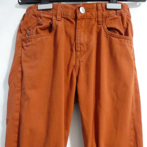 H&M Slim Fit, 11-12 years rusty / orange denim, GUC - Picture 6 of 15